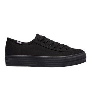 KEDS - Black Canvas Sneakers, Size US 8